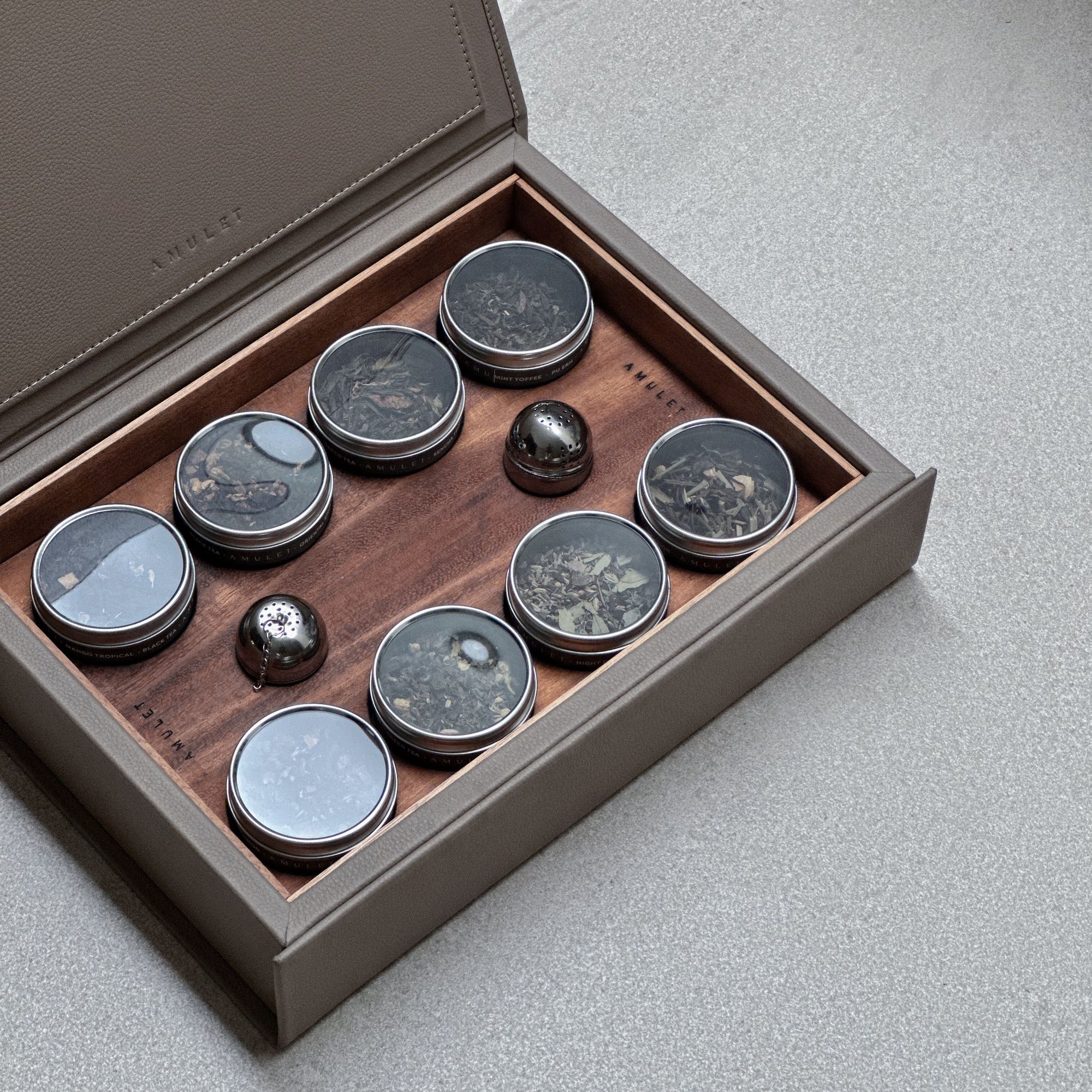 Caja de infusiones 8 latas - Beige