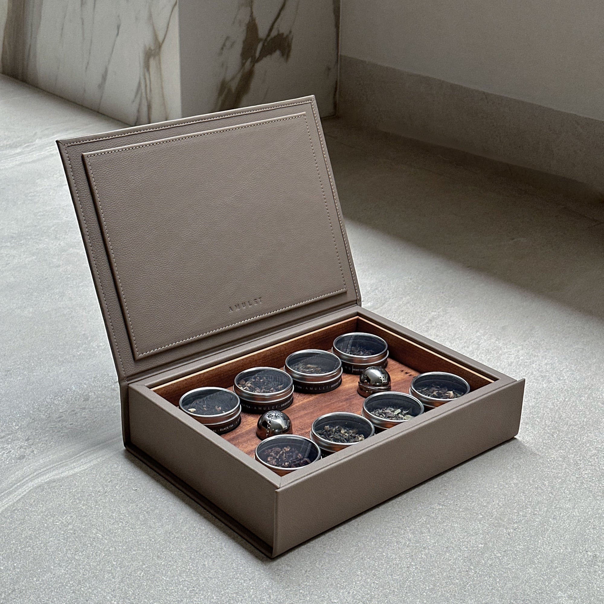 Caja de infusiones 8 latas - Beige