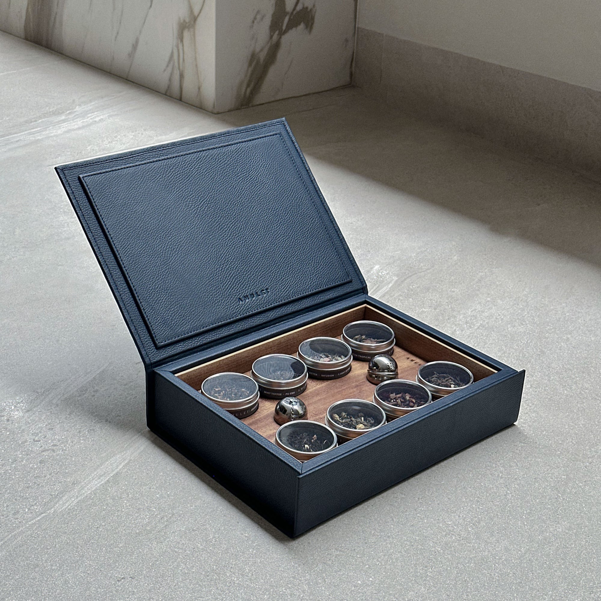 Caja de infusiones 8 latas - Azul