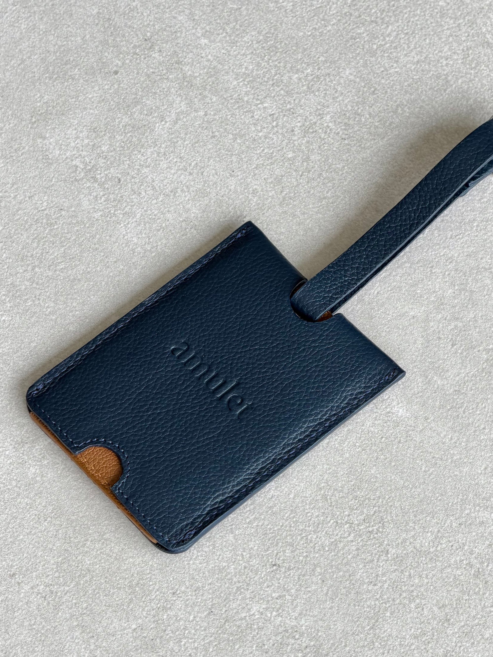 Tag Maleta - Azul marino con camel