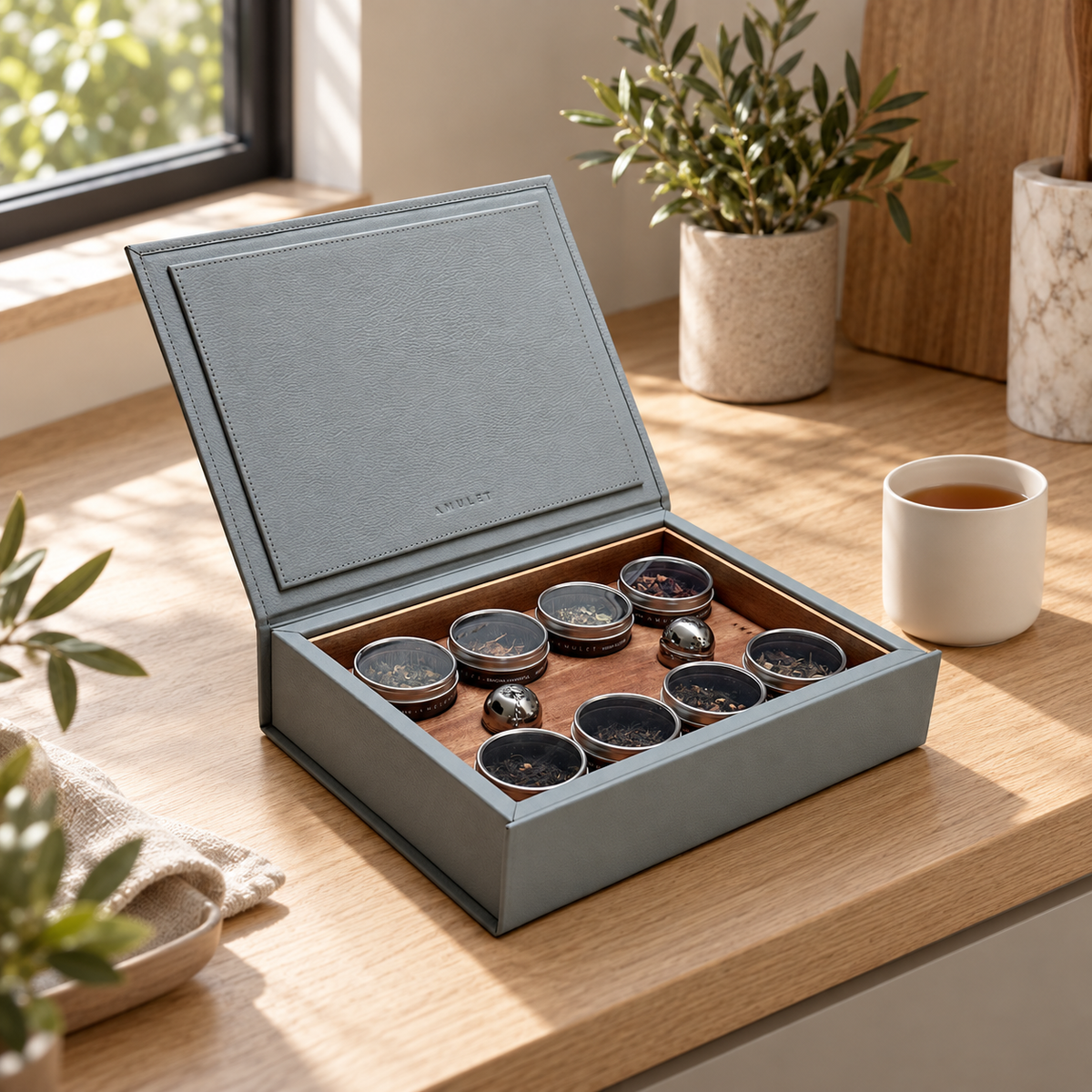 Caja de infusiones - Gris — fotografía de portada aprobada