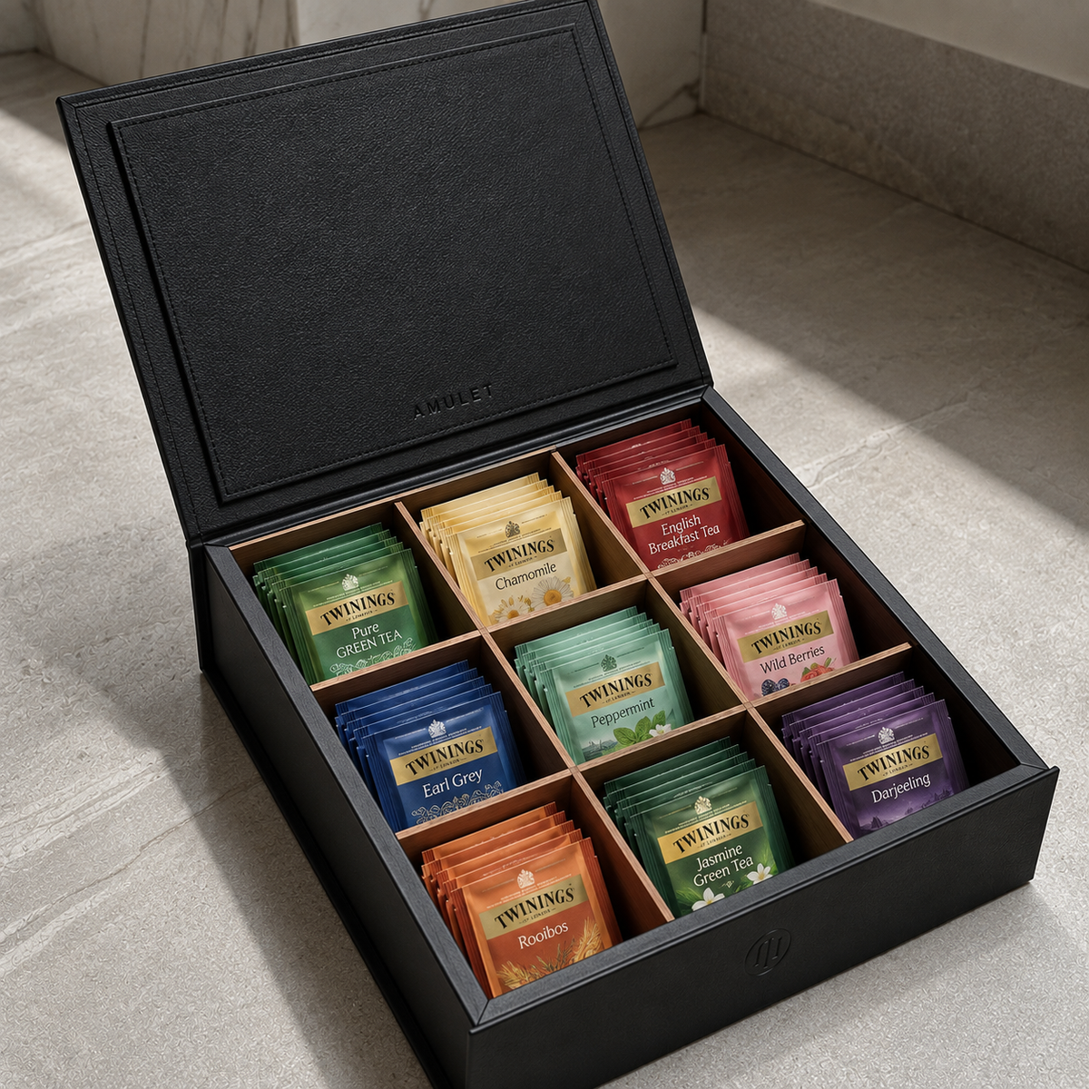 Caja de té - Negra