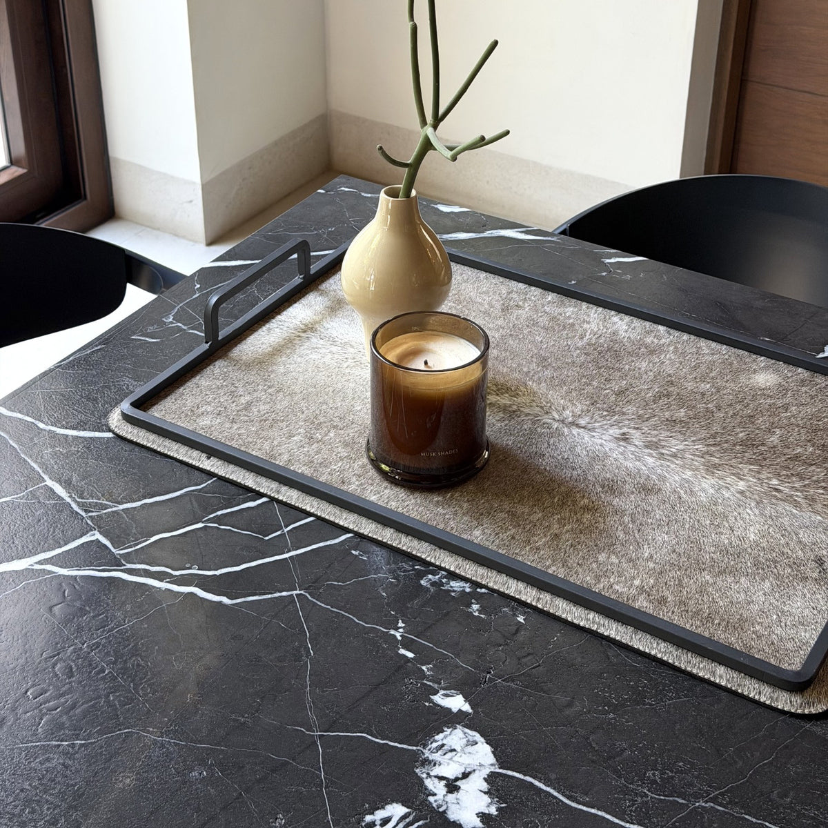 Charola cowhide grande - 319