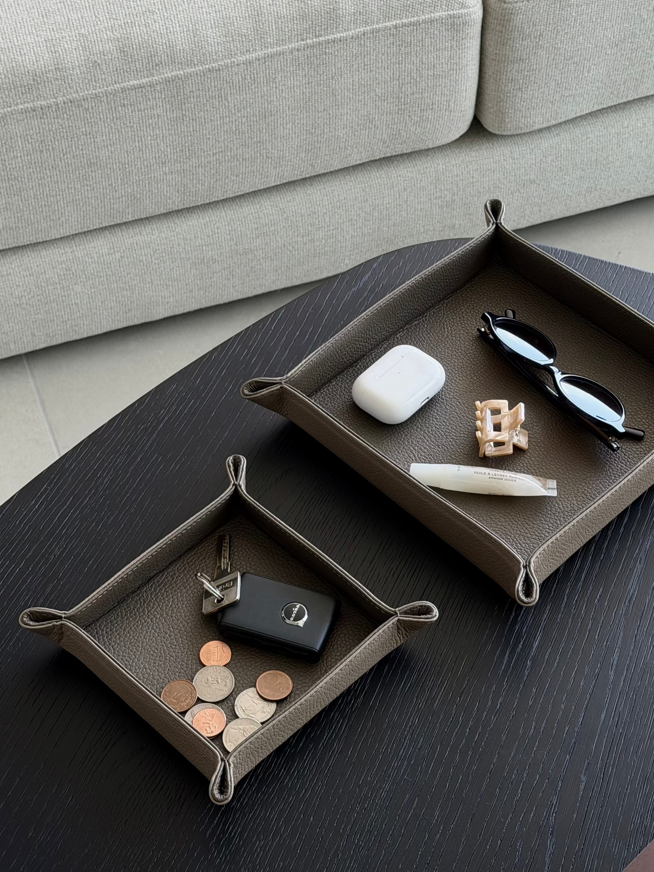 Set de tiramonedas - Beige con greige