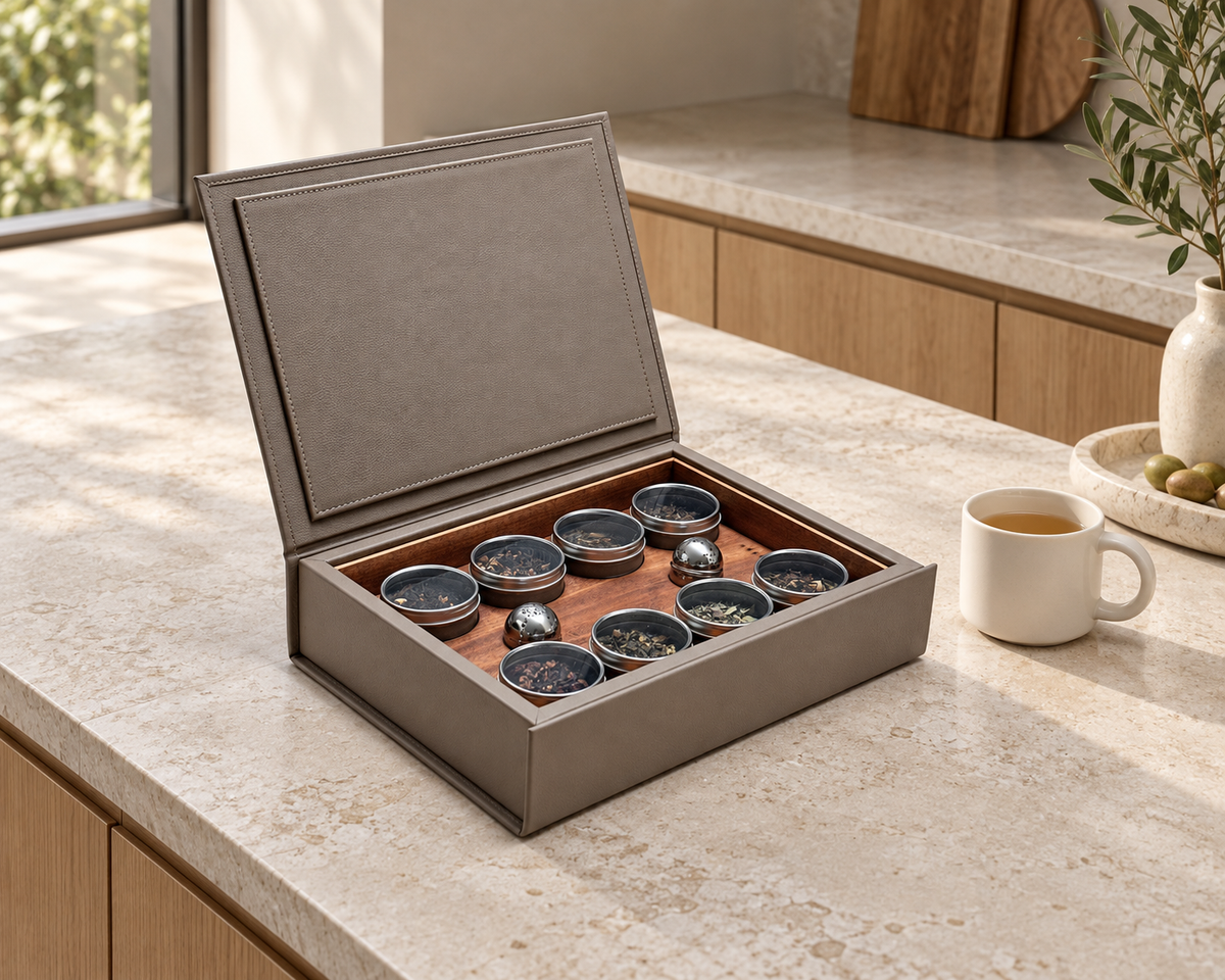 Caja de infusiones - Beige — fotografía de portada aprobada