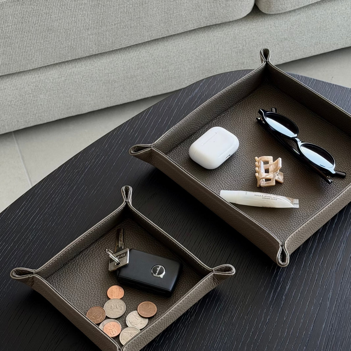 Set de tiramonedas - Beige con greige