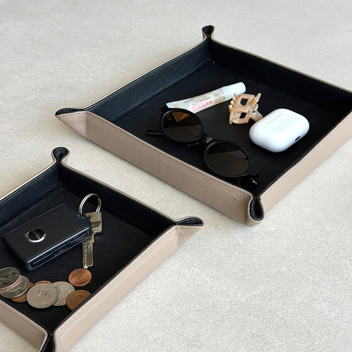Set de tiramonedas - Negro con beige